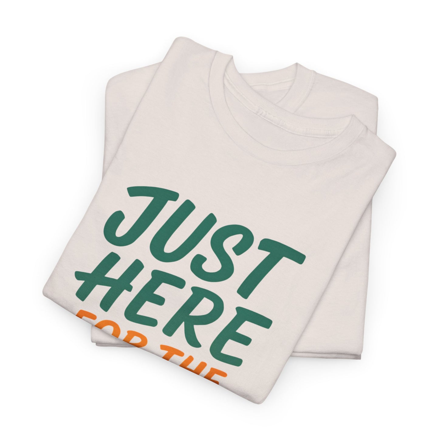 Just Here for the Fellowship Potluck Tee, Unisex Cotton T-Shirt, Fun Gathering Shirt, Party Tees, Casual Event Wear, Gifts for Friends