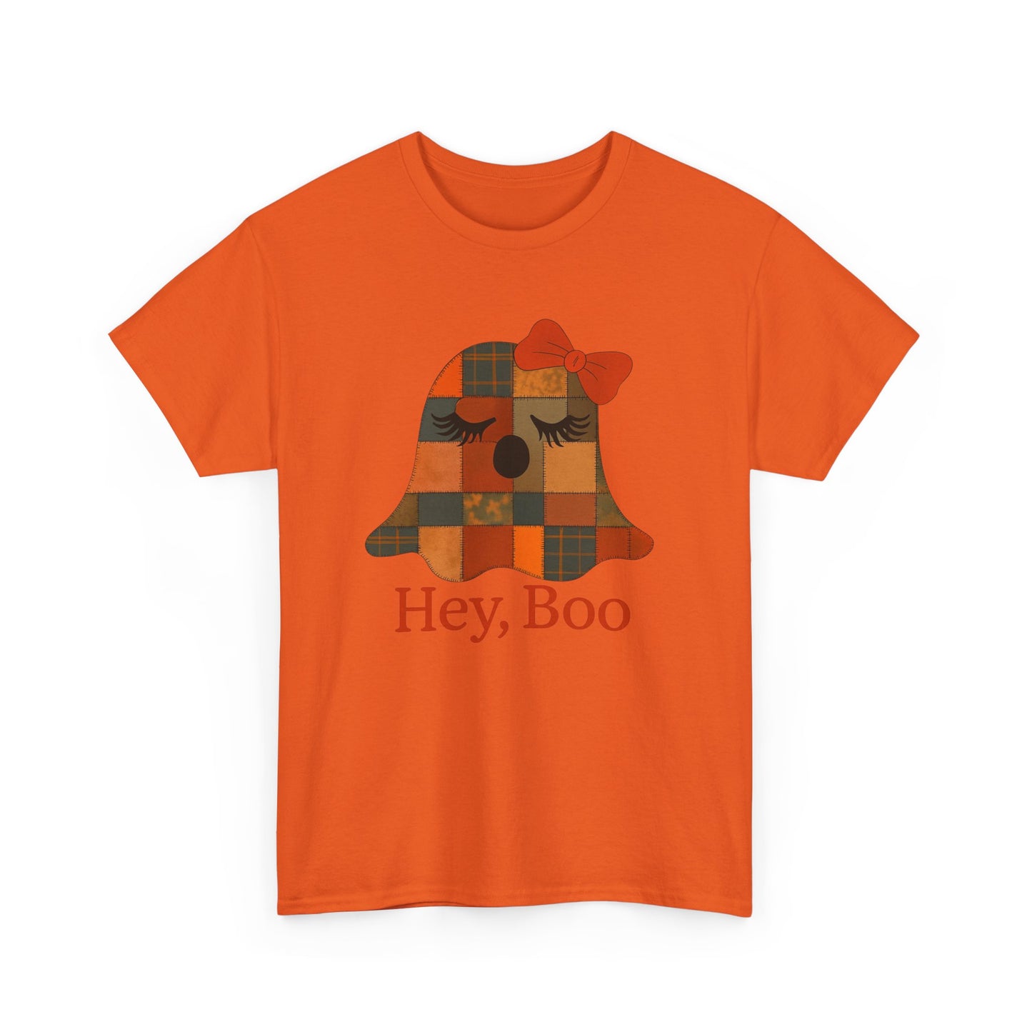Hey Boo Halloween Tee, Unisex Cotton Shirt for Ghost Lovers, Spooky Apparel, Cute Halloween Gift, Trick or Treat Shirt