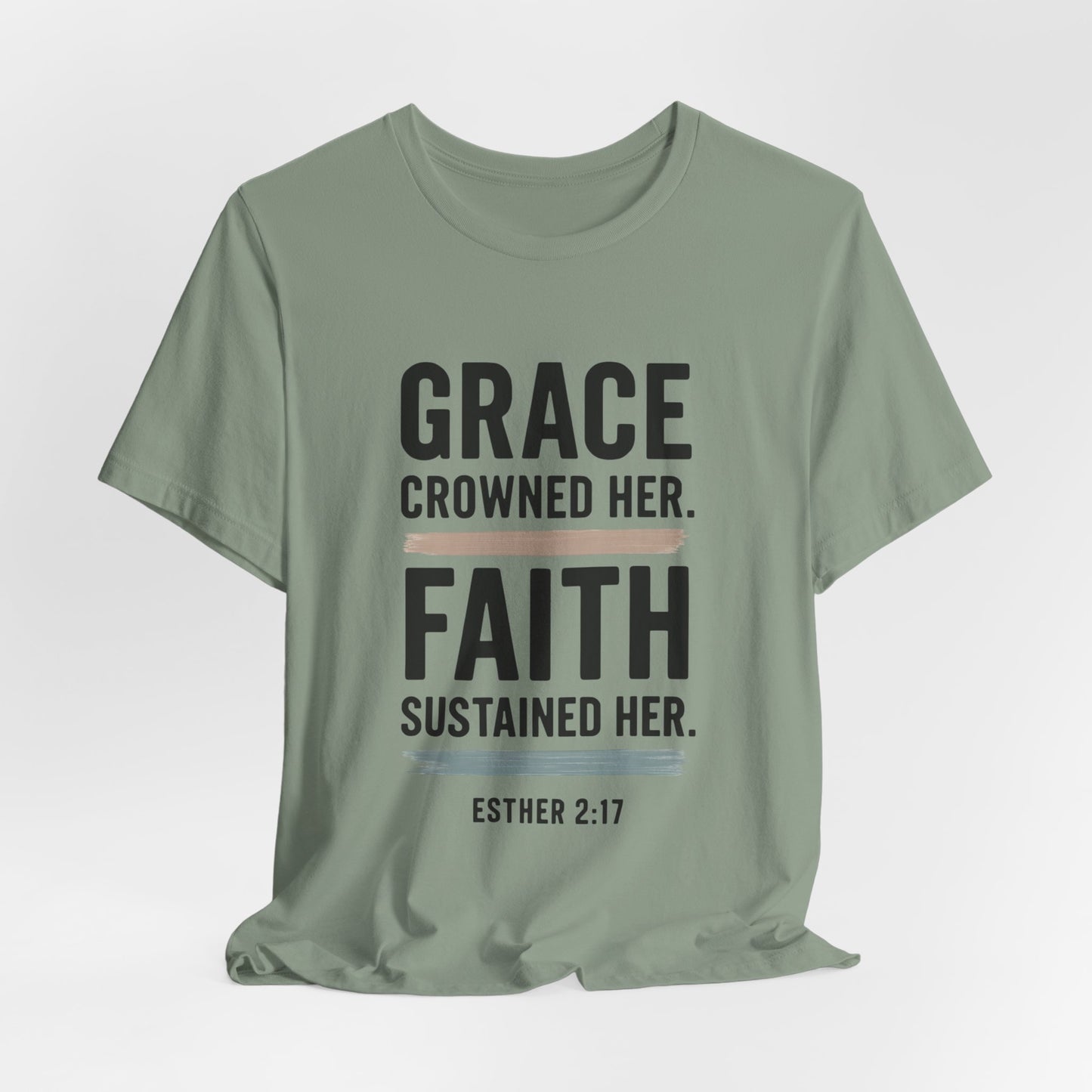 Faith and Grace Inspirational Tee, Bible Verse Shirt, Motivational T-Shirt, Christian Apparel, Religious Gift, Unisex Graphic Tee
