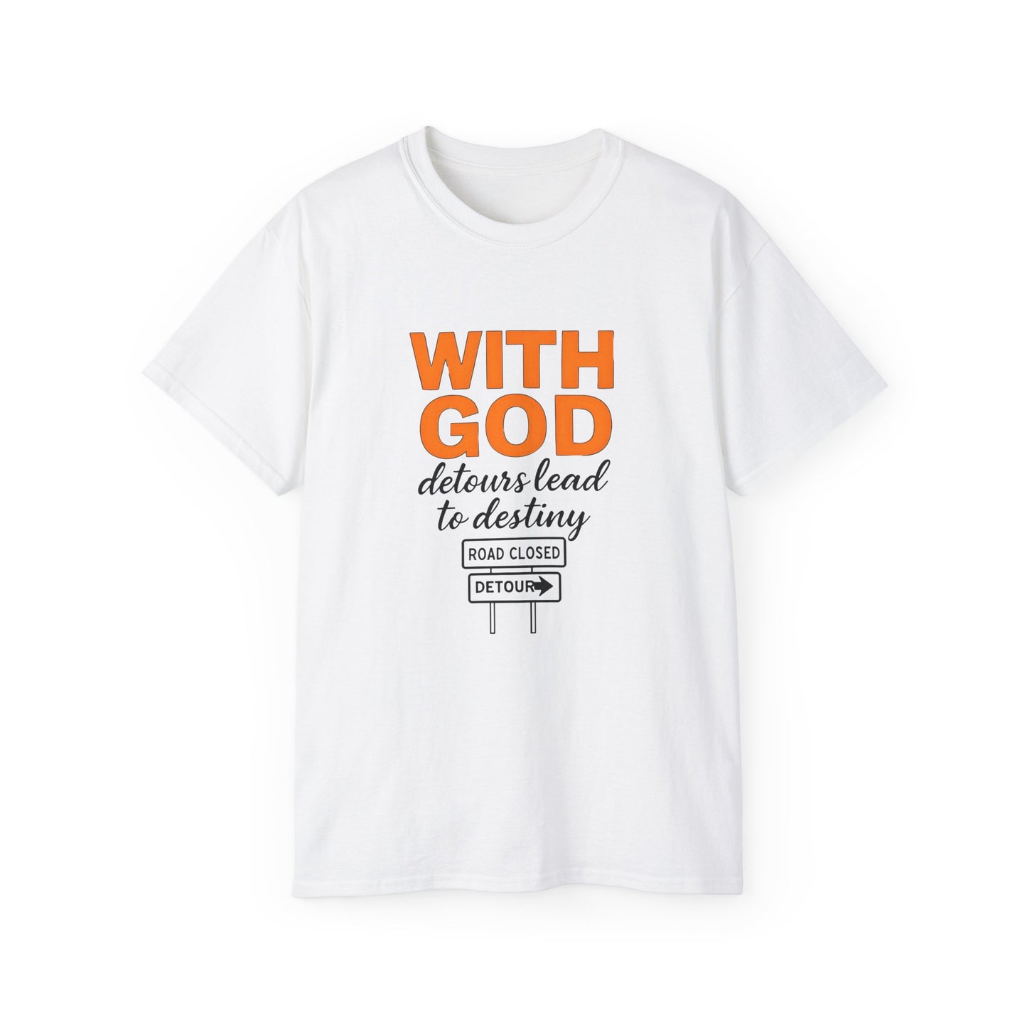 Inspirational Faith Tee, Comfortable Cotton Shirt for Daily Wear, Perfect for Gifts, Spiritual Inspiration, Church Events, Casual Outings