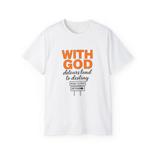 Inspirational Faith Tee, Comfortable Cotton Shirt for Daily Wear, Perfect for Gifts, Spiritual Inspiration, Church Events, Casual Outings