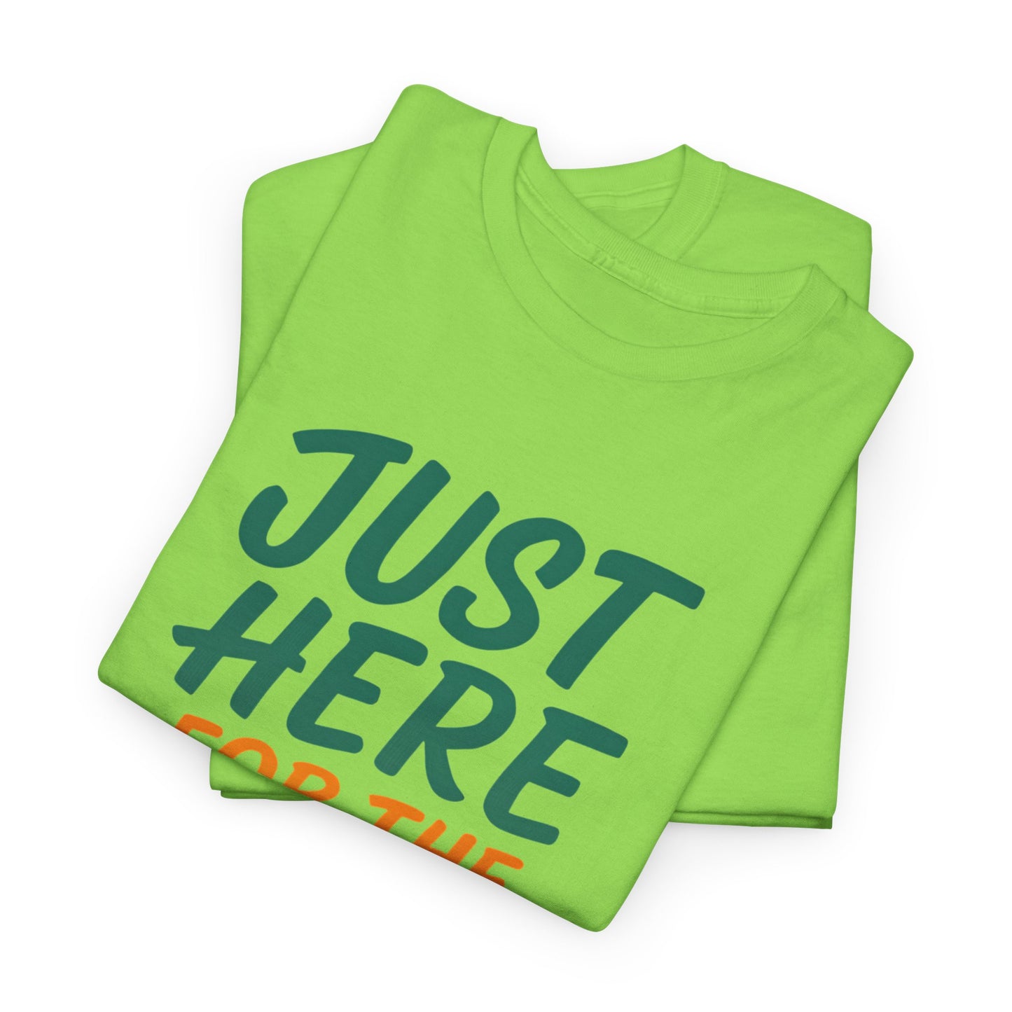 Just Here for the Fellowship Potluck Tee, Unisex Cotton T-Shirt, Fun Gathering Shirt, Party Tees, Casual Event Wear, Gifts for Friends