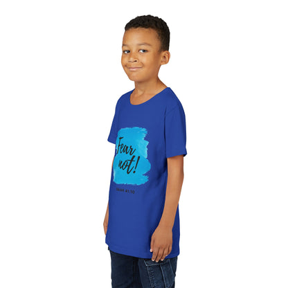 Fear Not Youth Tee - Inspirational Short Sleeve Shirt for Kids, Gift for Birthdays, Faith-Based Apparel, Motivational Wear