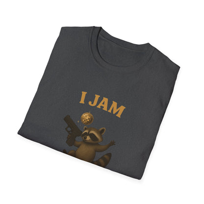 Funny Raccoon “I Jam But My Glock Don't” T-Shirt