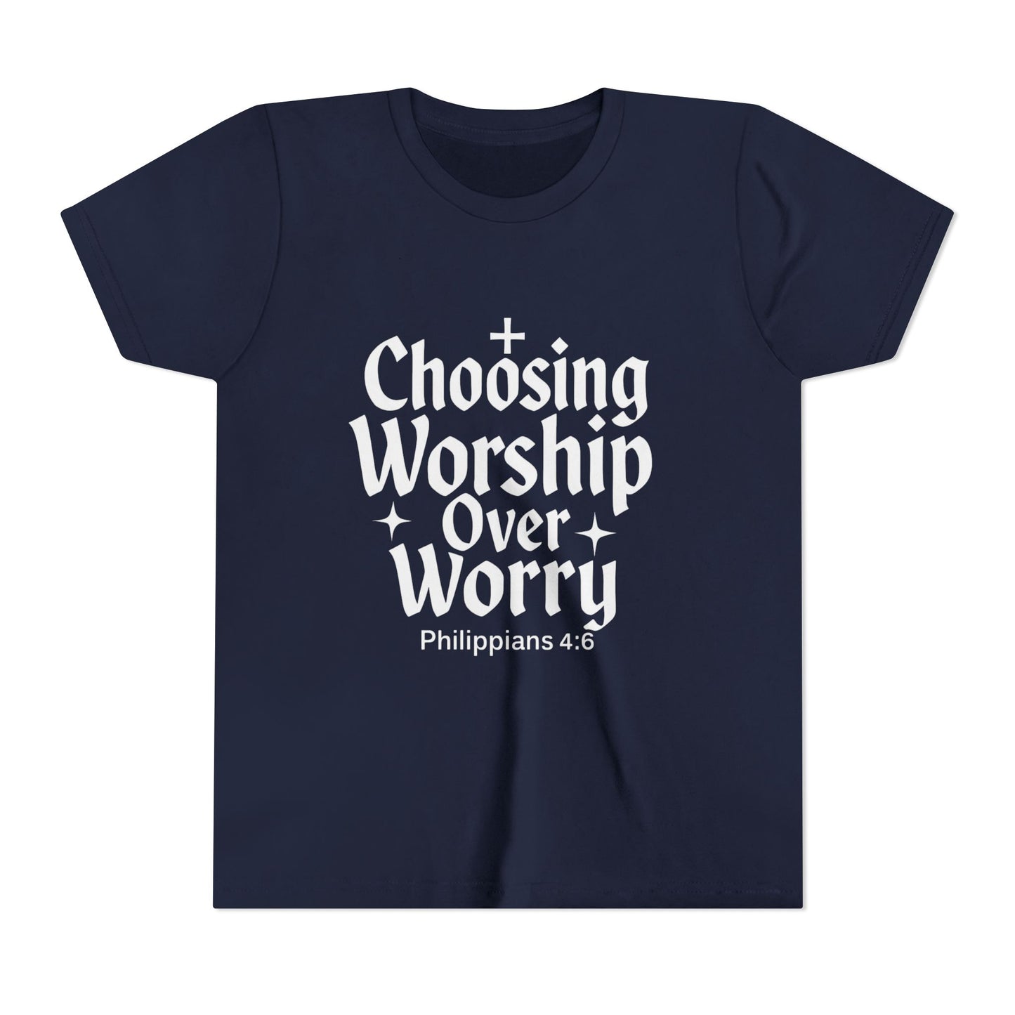 Youth Inspirational Tee - Choosing Worship Over Worry, Motivational Youth Shirt, Christian Apparel, Faith-Based Gift for Kids, [...]