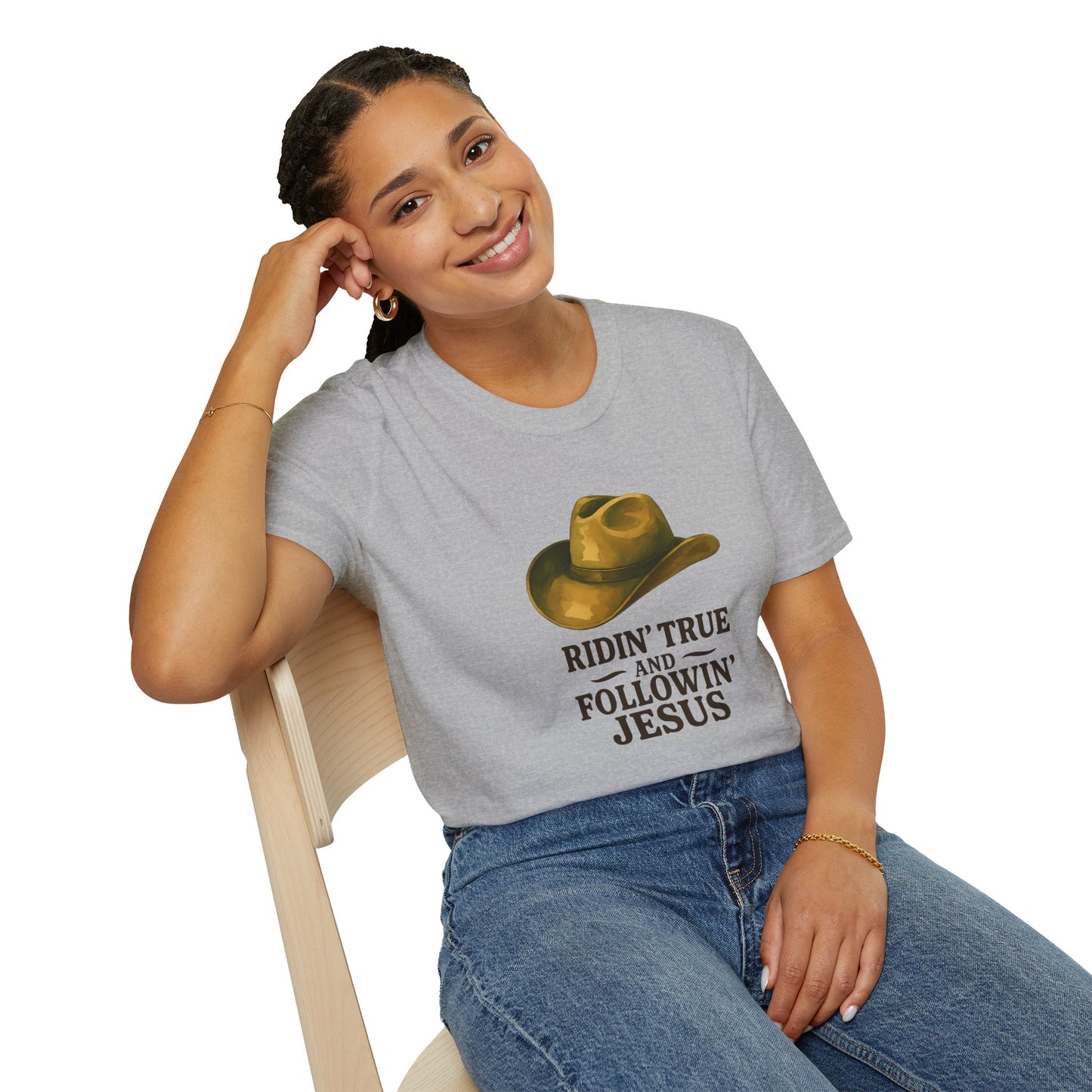 Faith-Inspired Cowboy T-Shirt | Unisex Tee for Country Lovers | Perfect for Casual Outings, Church Events, and Gifts