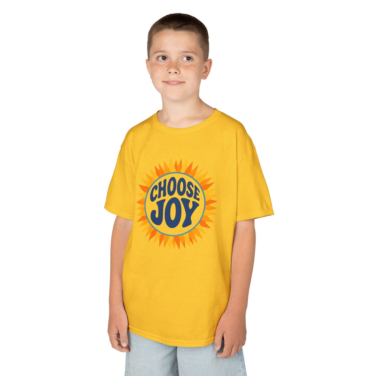 Kids Choose Joy Tee - Fun Cotton Kids T-Shirt, Positive Vibes, Birthday Gift, Youth Apparel, Everyday Wear, Summer Style