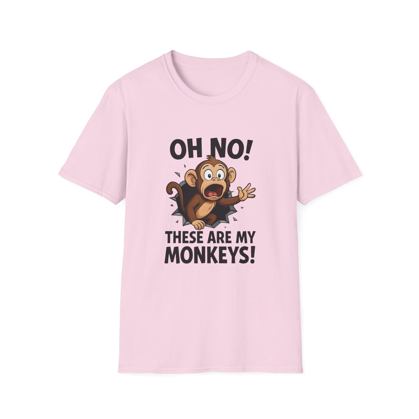 Funny Monkey T-Shirt, Family Reunion Gift, Birthday Humor Shirt, Animal Lover Apparel, Casual Wardrobe Staple