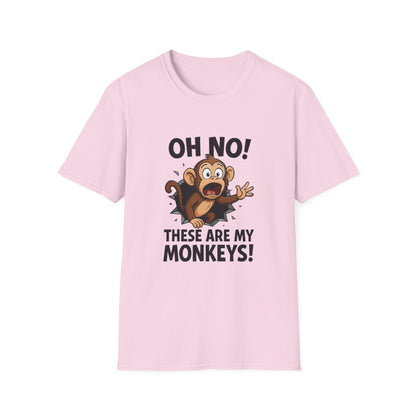 Funny Monkey T-Shirt, Family Reunion Gift, Birthday Humor Shirt, Animal Lover Apparel, Casual Wardrobe Staple