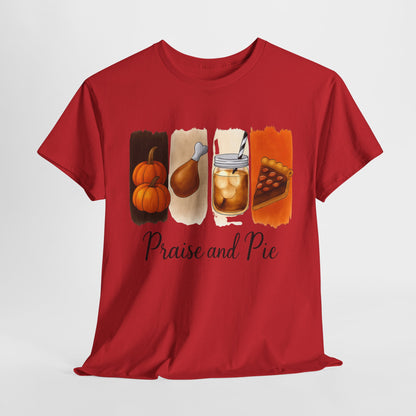 Thanksgiving Vibes Tee, Unisex Heavy Cotton Tee, Fall T-Shirt, Family Gathering Shirt, Seasonal Apparel, Casual Outfit