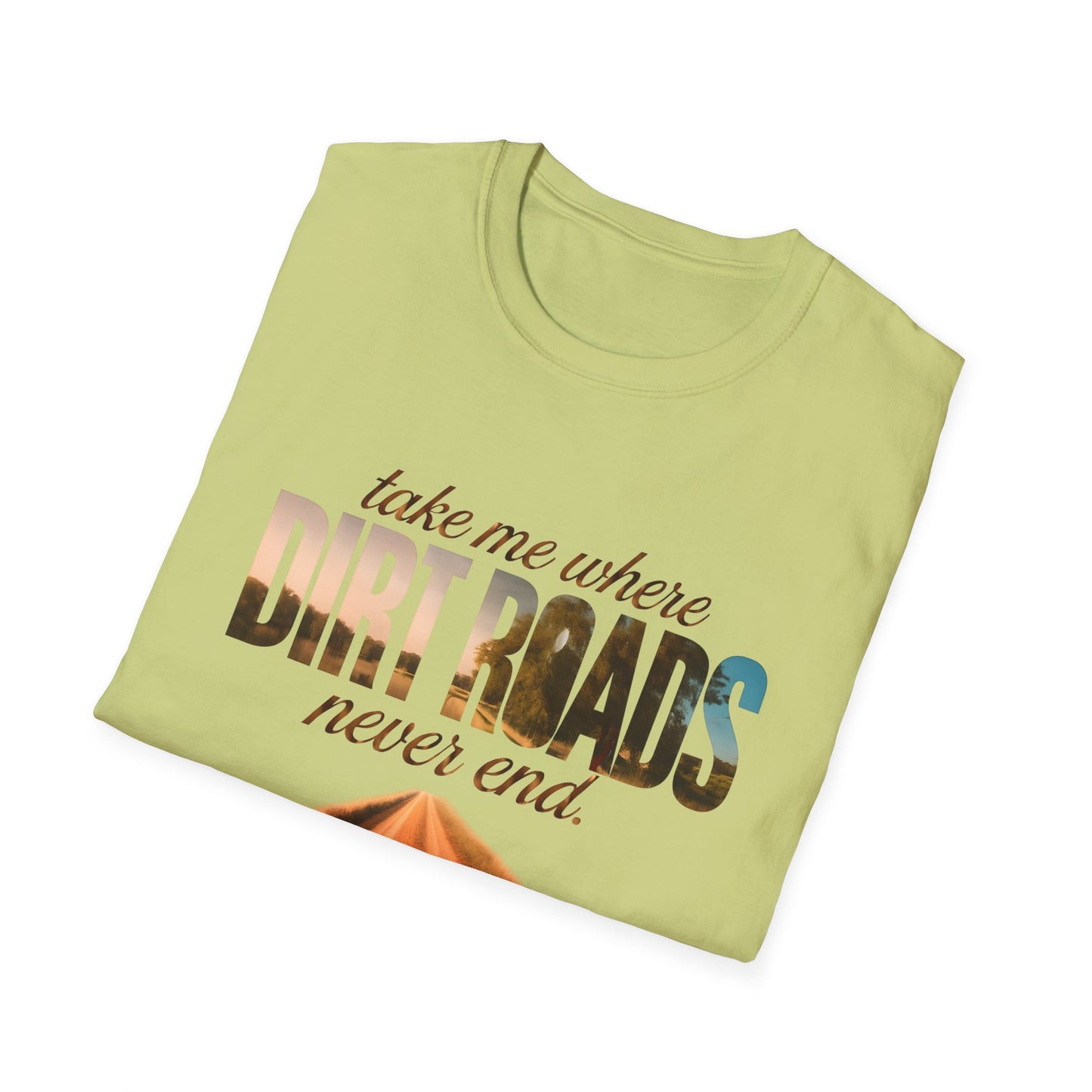 Adventurous Dirt Roads T-Shirt, Travel Tee, Outdoor Enthusiast Gift, Camping Shirt, Adventure Wear, Road Trip Apparel