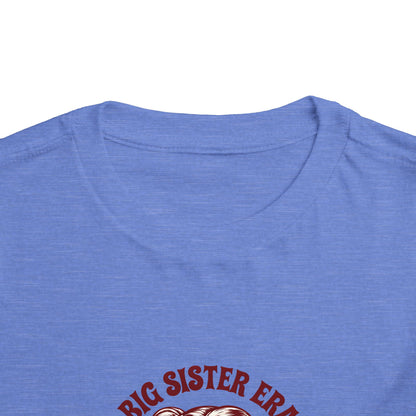 Cute Toddler Short Sleeve Tee - Big Sister Era Shirt for Proud Siblings, Birthday Gift, Family Gatherings, Fun Summer Wear, Toddler Outfit