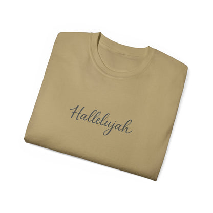 Hallelujah Unisex Ultra Cotton Tee - Casual Graphic Shirt, Faith-Based Apparel, Gifts for Christian Friends, Spring Fashion, [...]