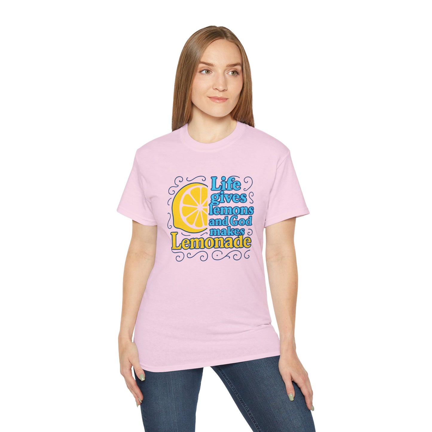 Life Gives Lemons Tee, Positive Quote T-Shirt, Unisex Cotton Shirt, Inspirational Gift, Casual Summer Wear, Lemonade Theme