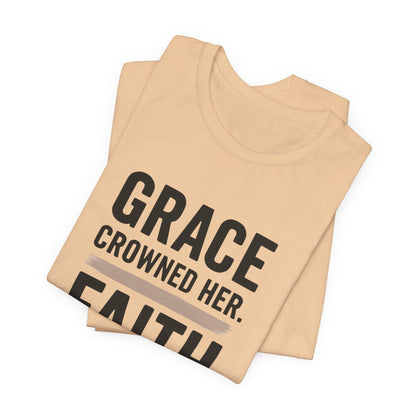 Faith and Grace Inspirational Tee, Bible Verse Shirt, Motivational T-Shirt, Christian Apparel, Religious Gift, Unisex Graphic Tee