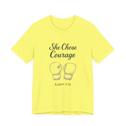 Courage T-Shirt, Inspirational Tee, Motivational Gift, Unisex Casual Wear, Esther 4:16 Quote, Fitness Apparel