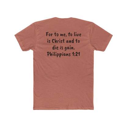 Faith-Inspired Unisex Cotton Tee, Christian Apparel, Inspirational Shirt, Gift for Believers, Bible Verse Tee, Casual Wear