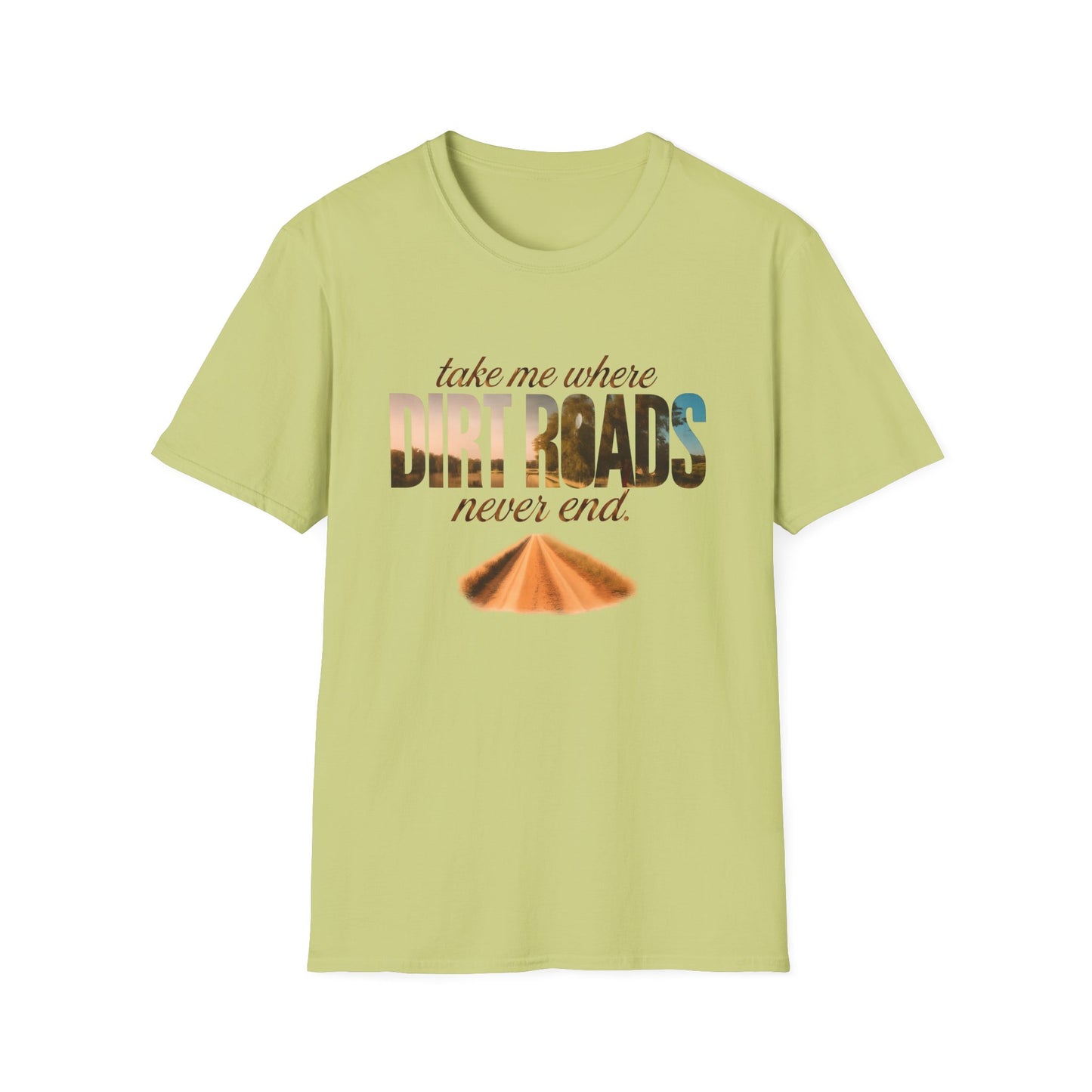 Adventurous Dirt Roads T-Shirt, Travel Tee, Outdoor Enthusiast Gift, Camping Shirt, Adventure Wear, Road Trip Apparel