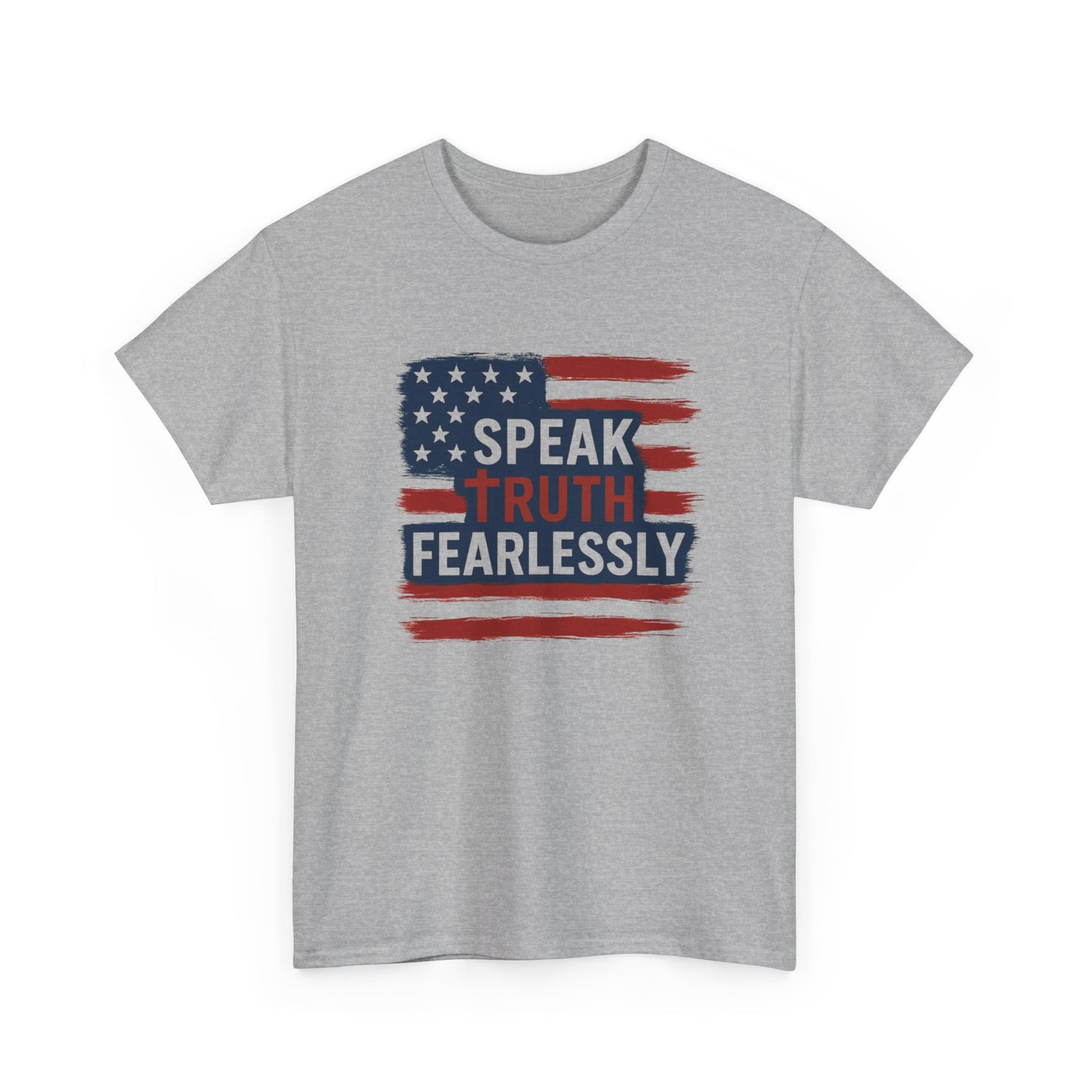Unisex Cotton Tee: Speak Truth Fearlessly, Patriotic Shirt, Independence Day Gift, Casual Wear, Statement Tee, Gifts for Activists