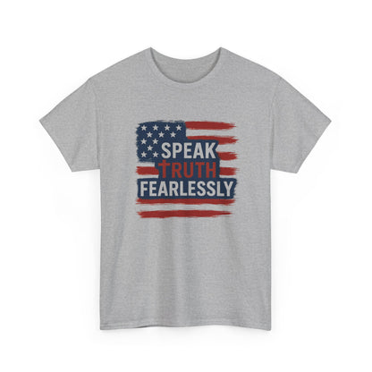 Unisex Cotton Tee: Speak Truth Fearlessly, Patriotic Shirt, Independence Day Gift, Casual Wear, Statement Tee, Gifts for Activists