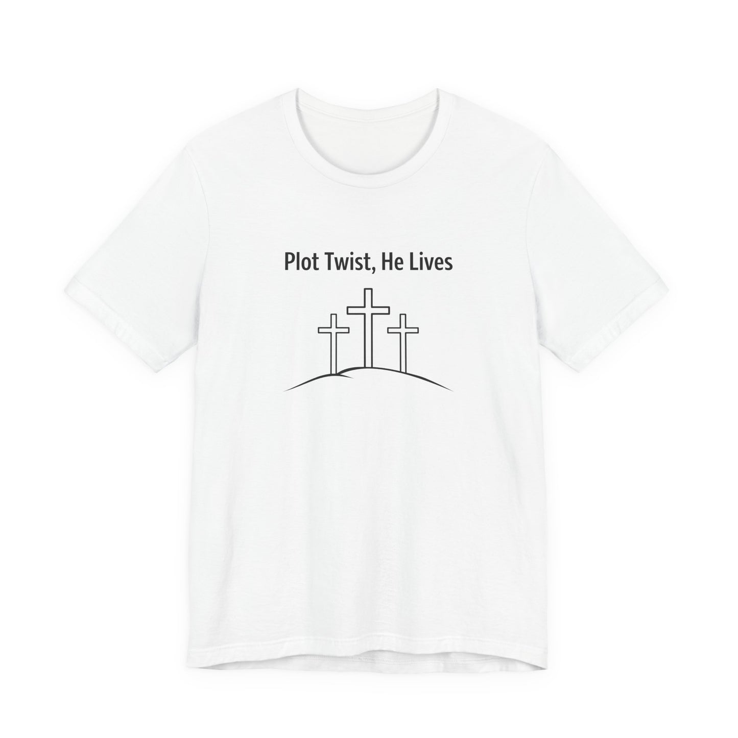 Christian T-Shirt "Plot Twist, He Lives" – Easter Resurrection Tee