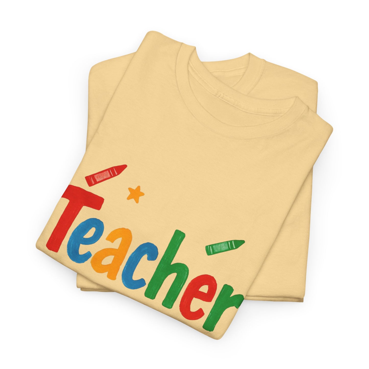 Colorful Teacher Appreciation Unisex Heavy Cotton Tee - Gifts for Educators, Back to School, Classroom, Birthday, Fun Teacher Shirt