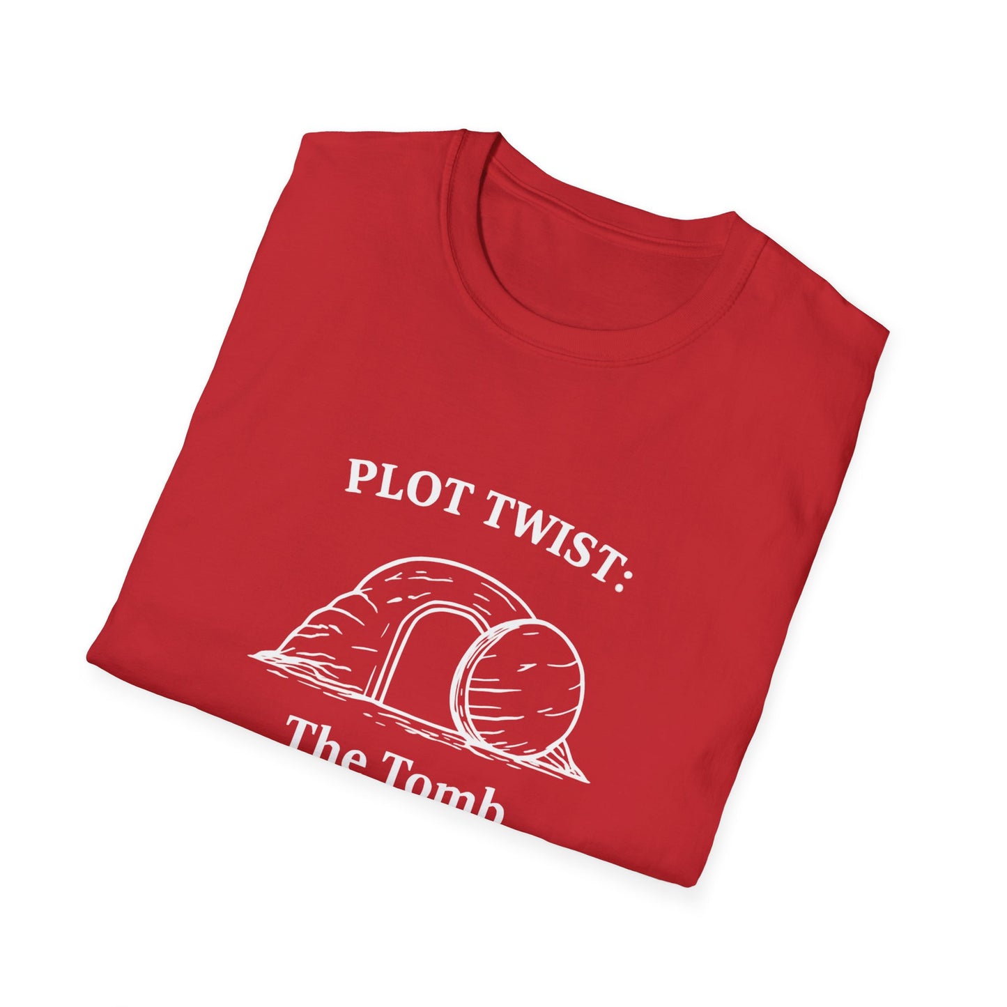 T-Shirt — "Plot Twist: The Tomb Was Empty" Christian Easter Graphic Tee