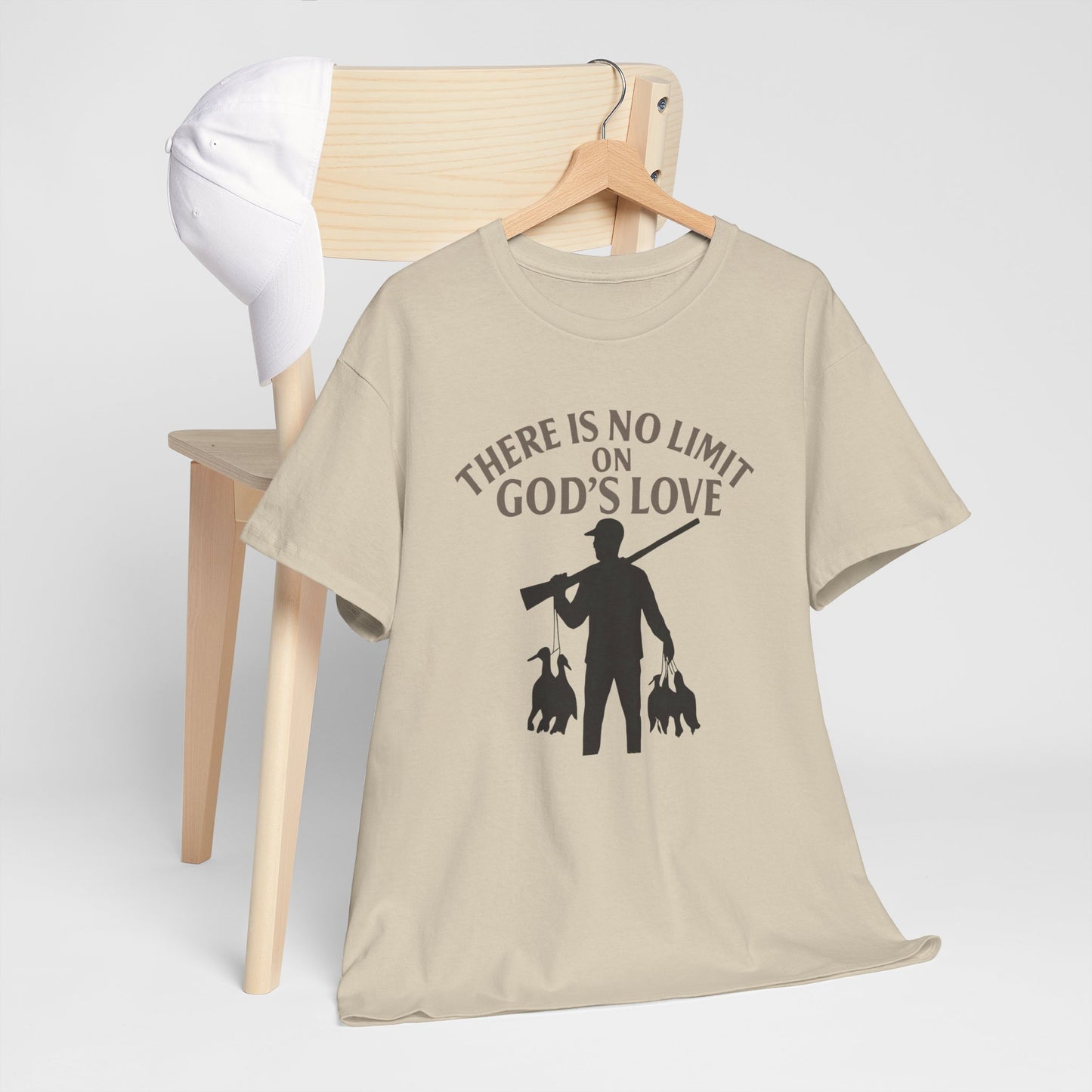 Unisex Heavy Cotton Tee with Inspirational Design - Perfect for Faith, Love, Spirituality, Casual Wear, Gifts