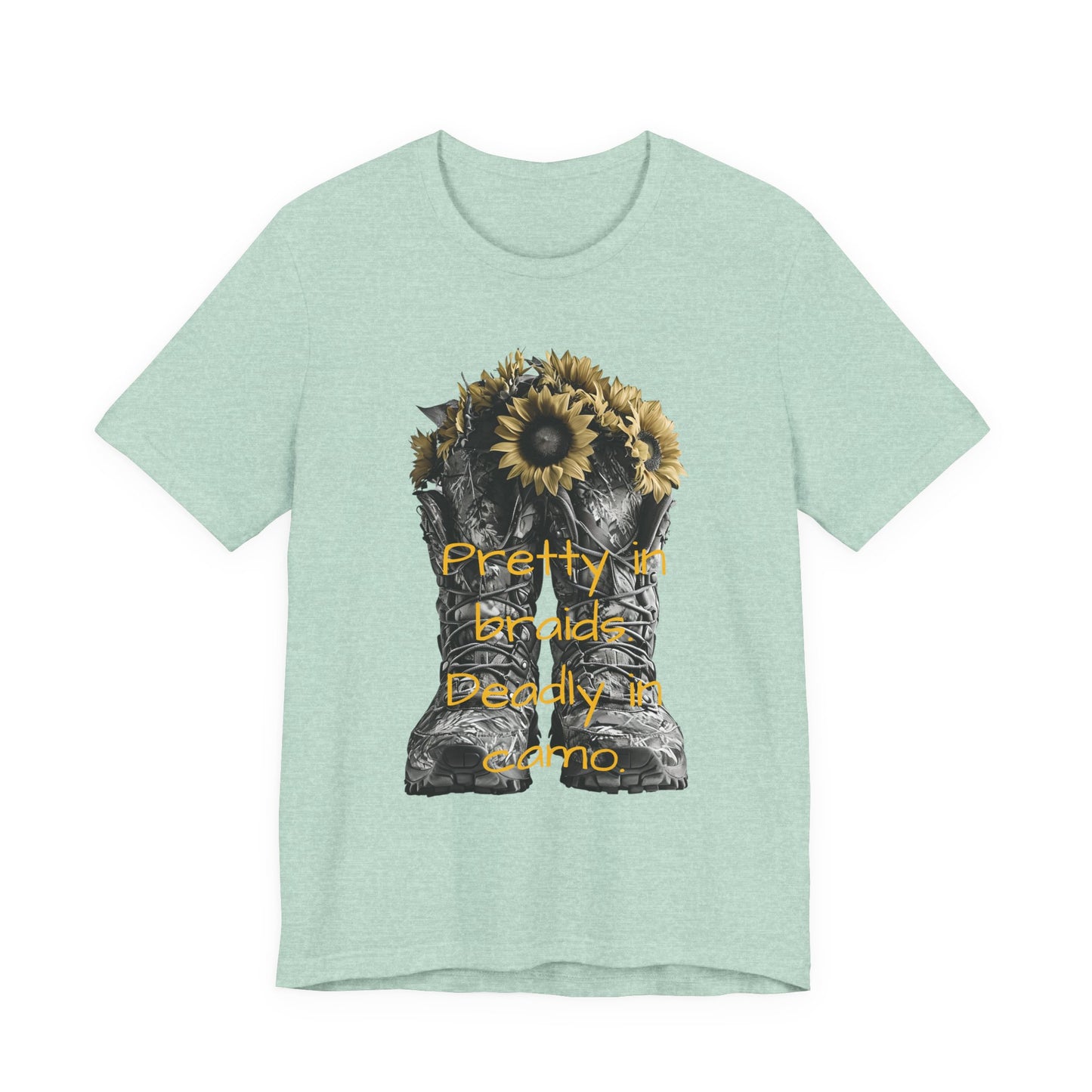 Pretty & Deadly Floral Tee, Unisex Short Sleeve Shirt, Flower Lover Gift, Casual Tee, Everyday Wear, Nature Lover Apparel