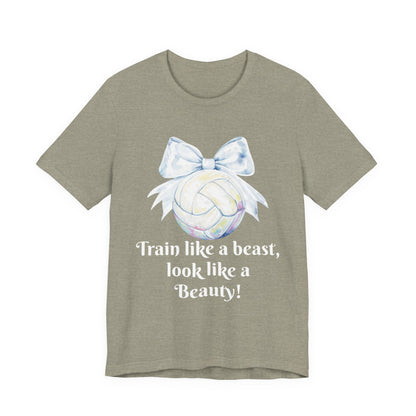 Train Like a Beast Unisex Jersey Tee, Motivational Workout Shirt, Gift for Gym Lovers, Fitness Apparel, Sporty Unisex T-Shirt