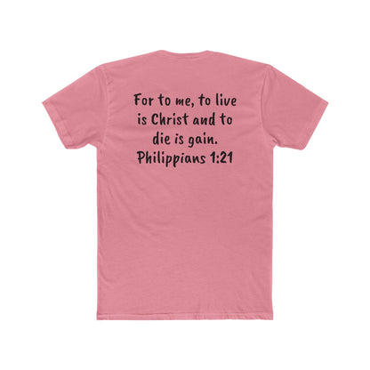 Faith-Inspired Unisex Cotton Tee, Christian Apparel, Inspirational Shirt, Gift for Believers, Bible Verse Tee, Casual Wear