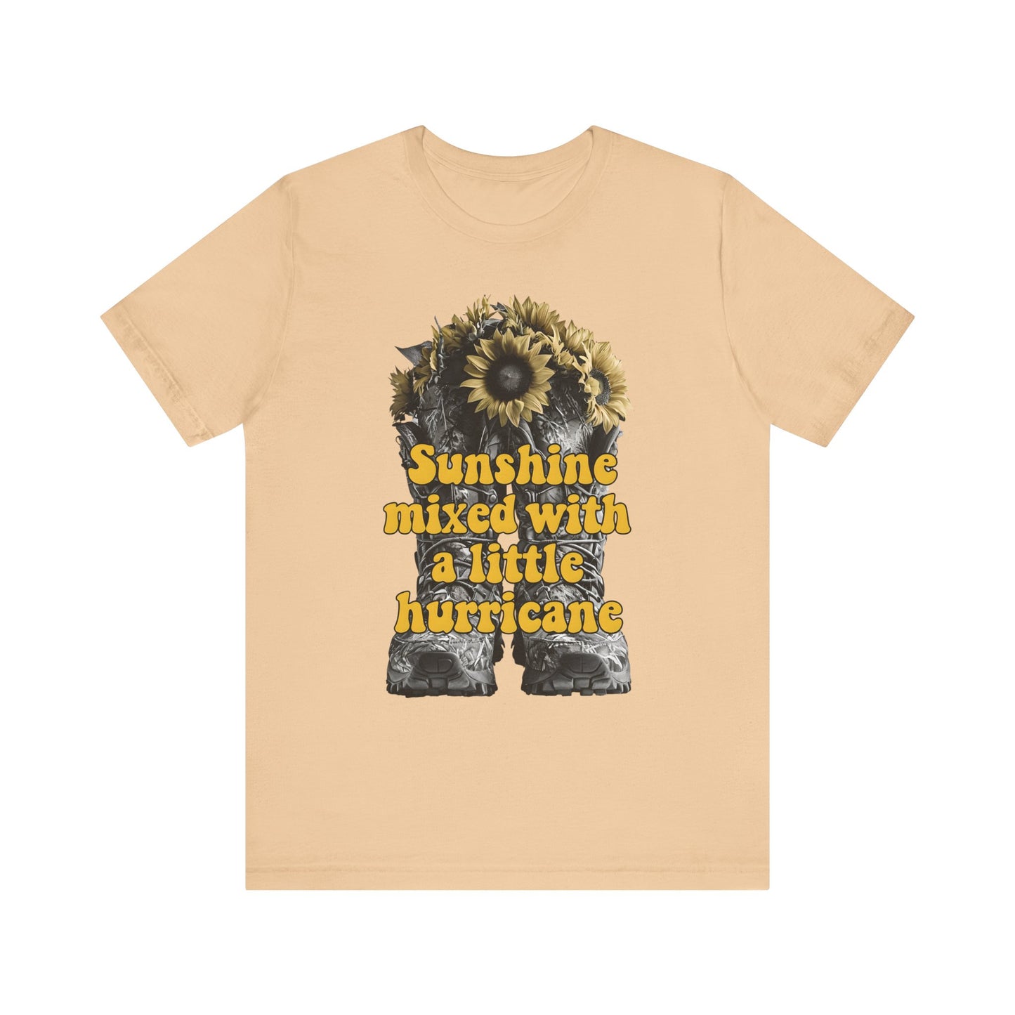 Sunshine Hurricane Tee | Short Sleeve Unisex Shirt, Inspirational T-Shirt, Gift for Her, Summer Fashion, Cute Graphic Tee