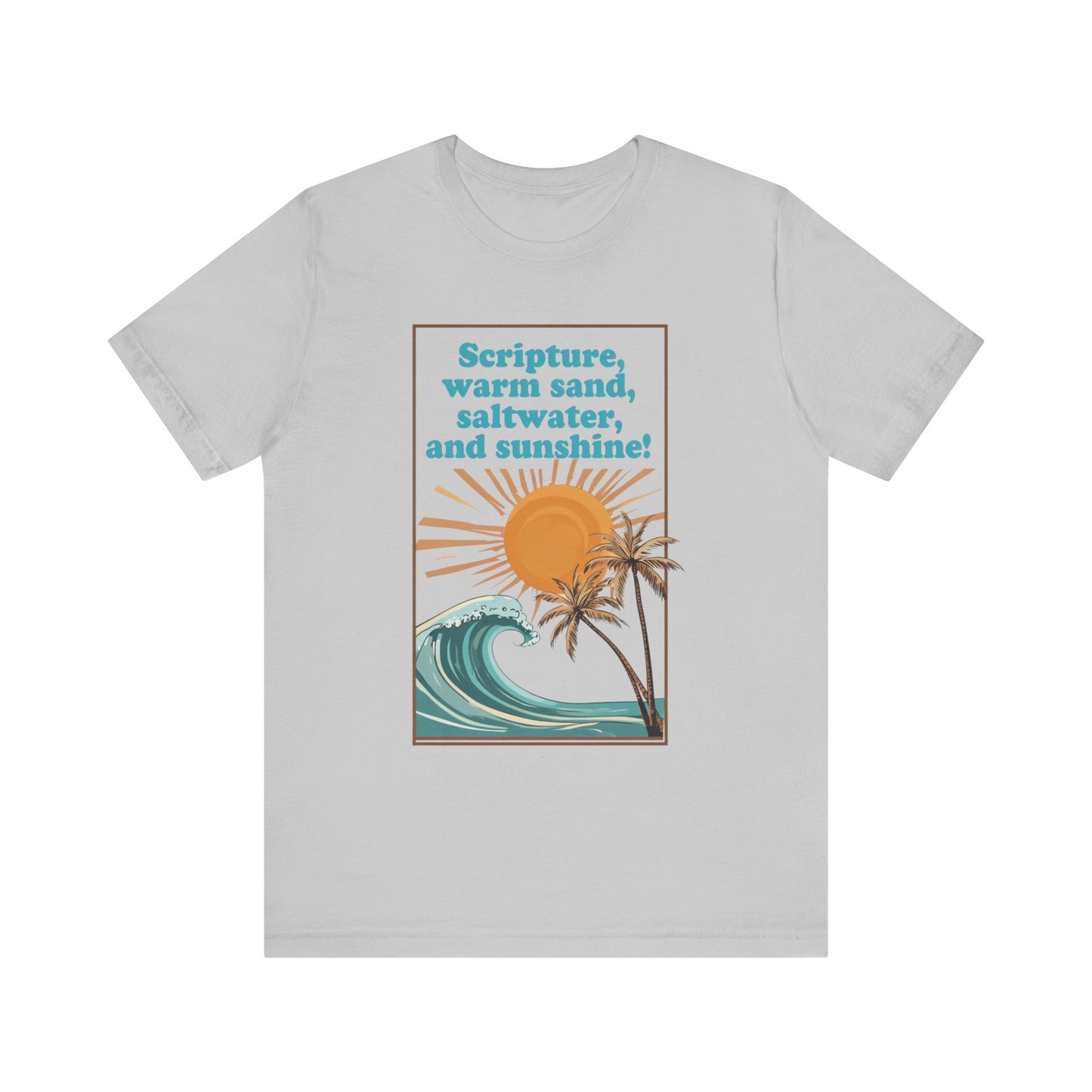 Beach Vibes Tee, Scripture T-Shirt, Summer Graphic Tee, Casual Beachwear, Vacation Outfit, Gift for Ocean Lovers