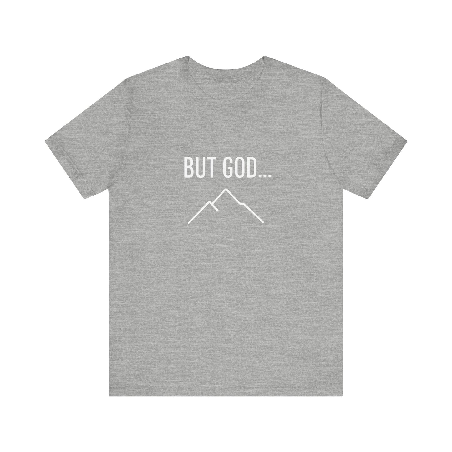 Orange Unisex Short Sleeve Tee - 'But God...' Inspirational Shirt, Faith-Based Apparel, Casual Wear, Christian Gift, Everyday Comfort