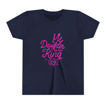 Daughter of the King Youth Tee, Faith Inspired T-Shirt, Christian Apparel for Kids, Birthday Gift, Scripture Tee, Encouraging Youth Shirt