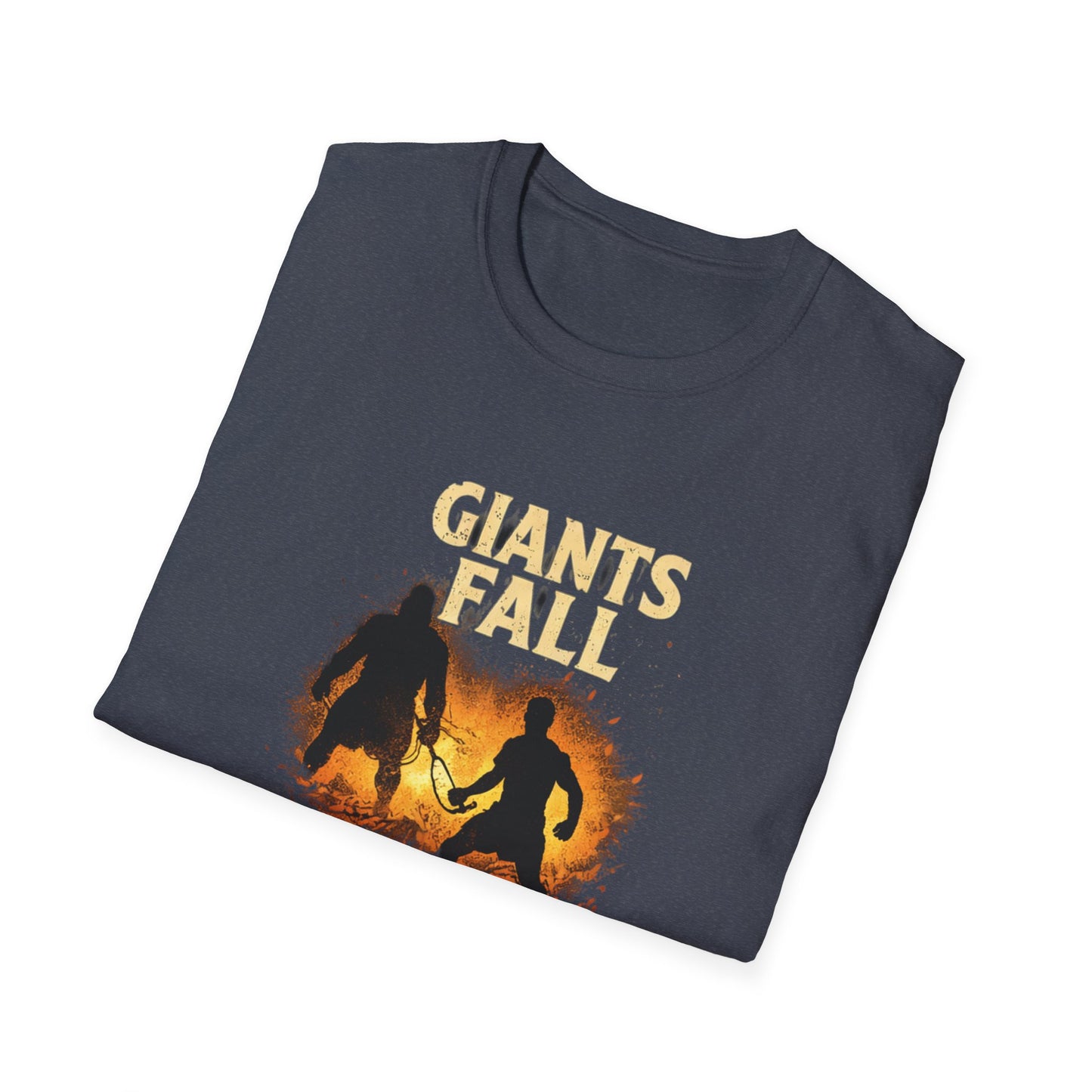 Giants Fall T-Shirt – 1 Samuel 17:45 Christian Faith Tee