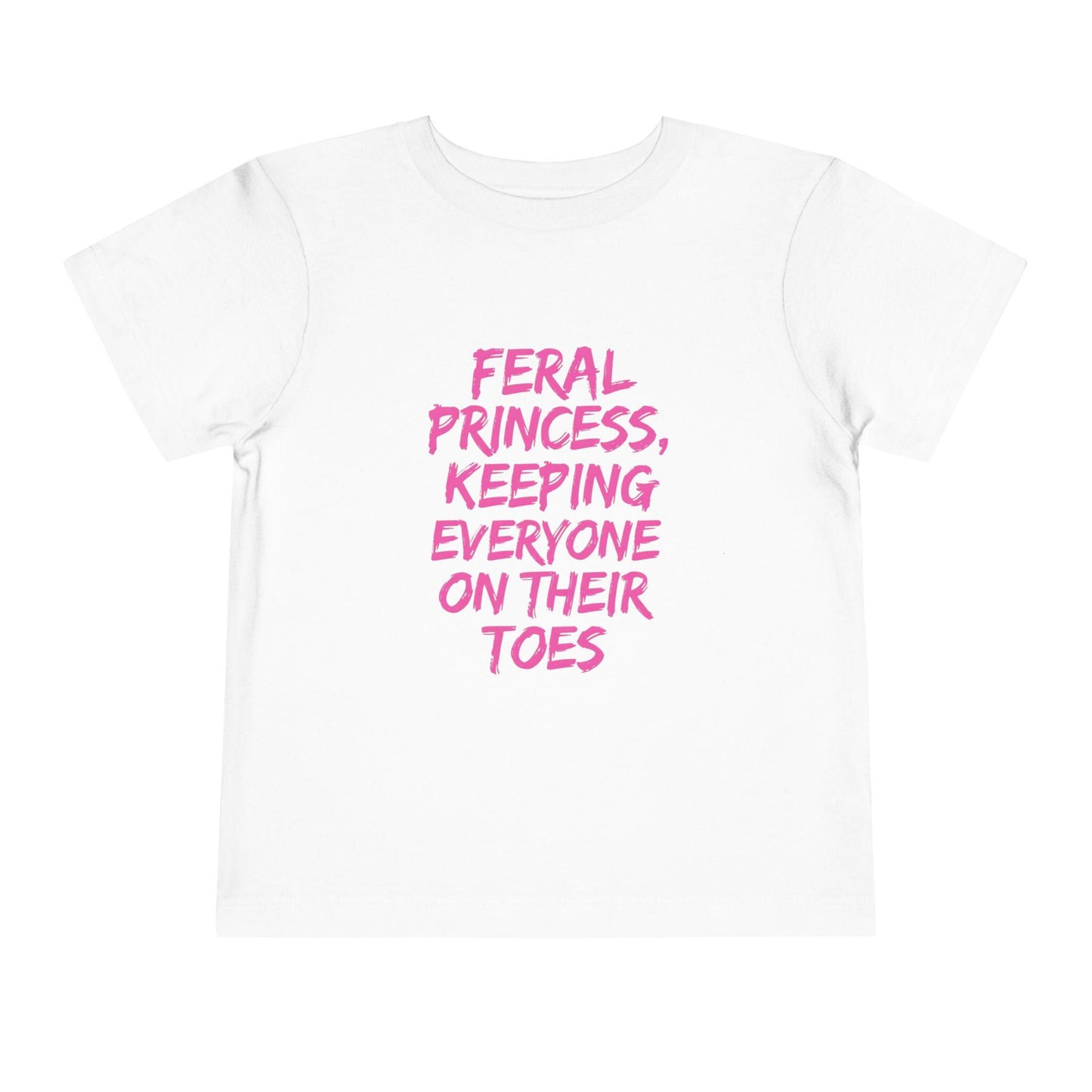 Feral Princess Toddler Tee, Funny Kids Shirt, Birthday Gift, Playtime Outfit, Toddler Fashion, Gift for Little Girls