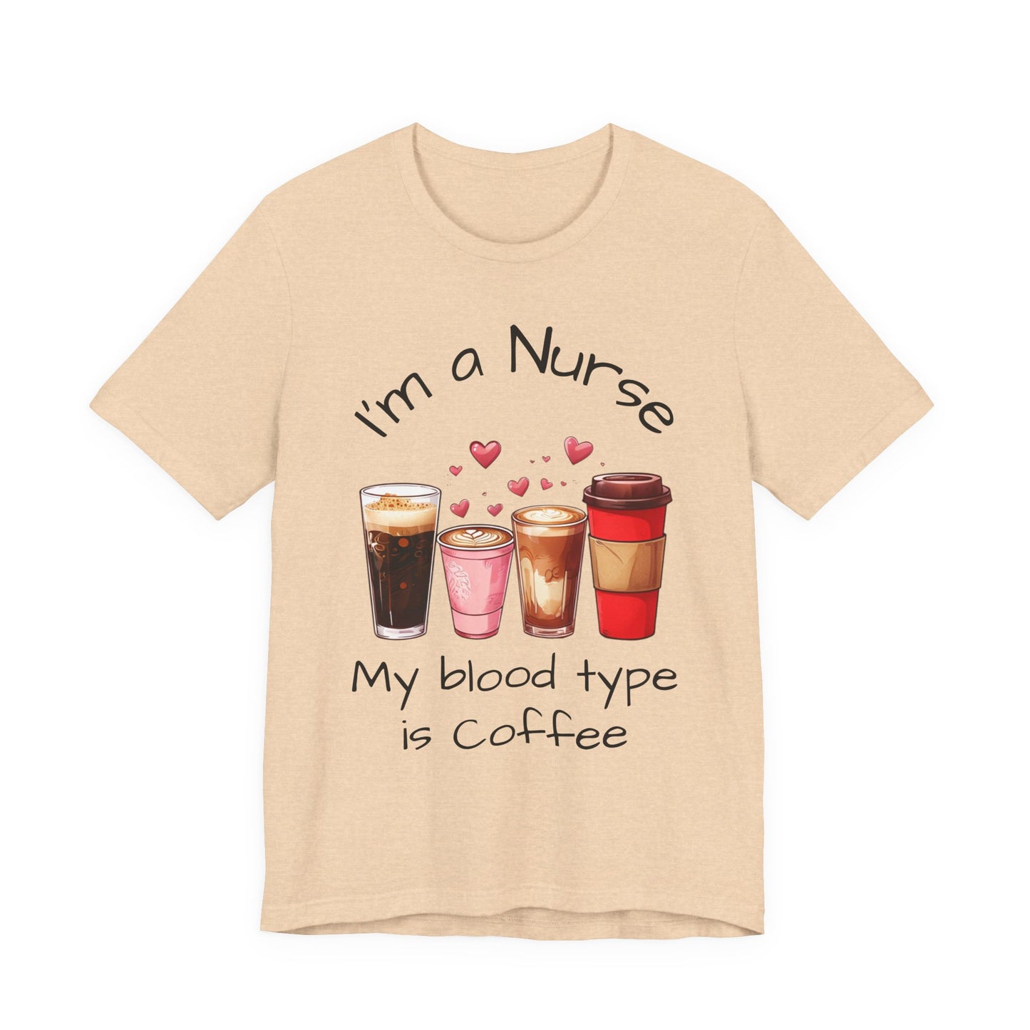 Funny Nurse Coffee Tee - I'm a Nurse My Blood Type is Coffee Shirt, Gift for Nurses, Coffee Lover T-Shirt, Healthcare Humor Apparel, [...]
