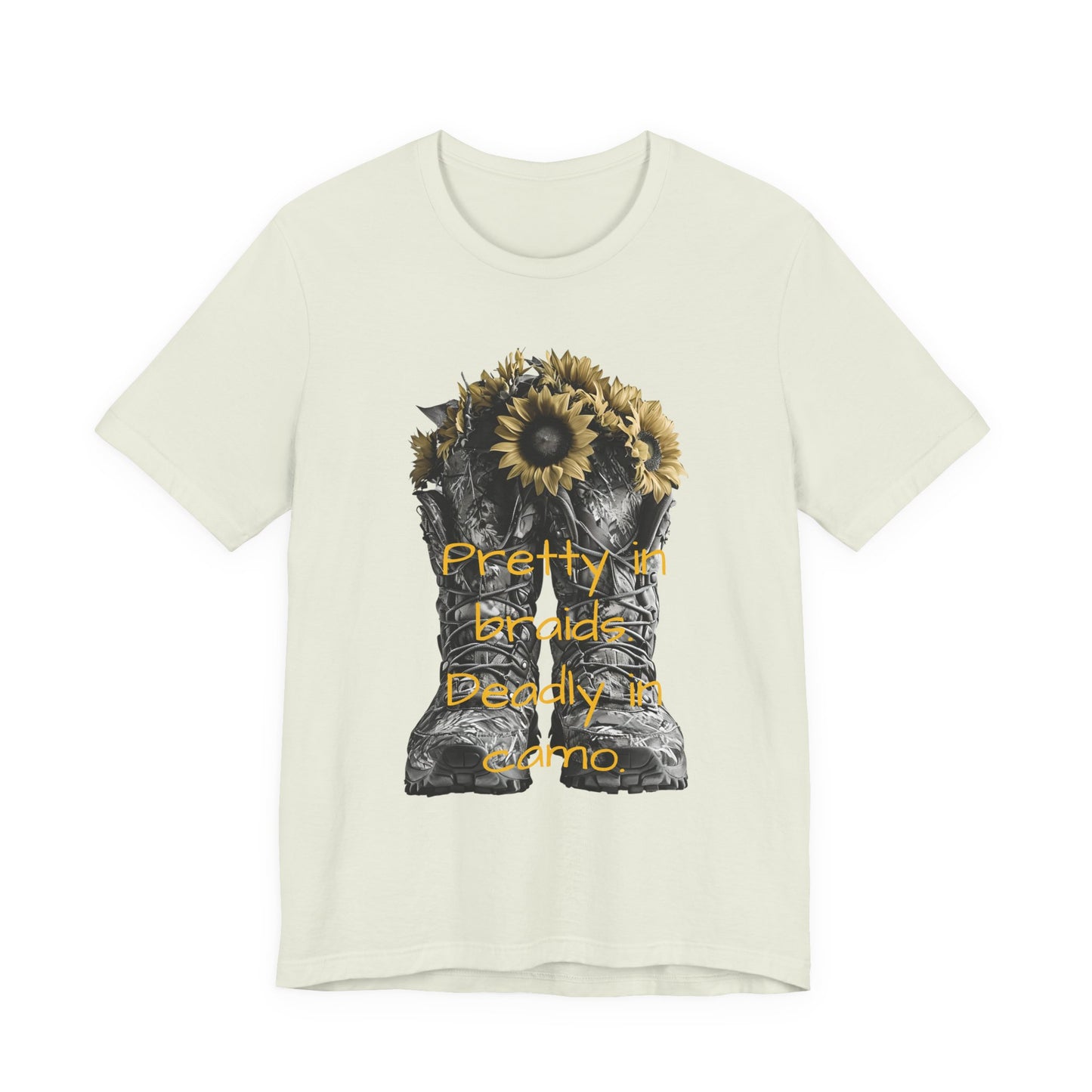 Pretty & Deadly Floral Tee, Unisex Short Sleeve Shirt, Flower Lover Gift, Casual Tee, Everyday Wear, Nature Lover Apparel