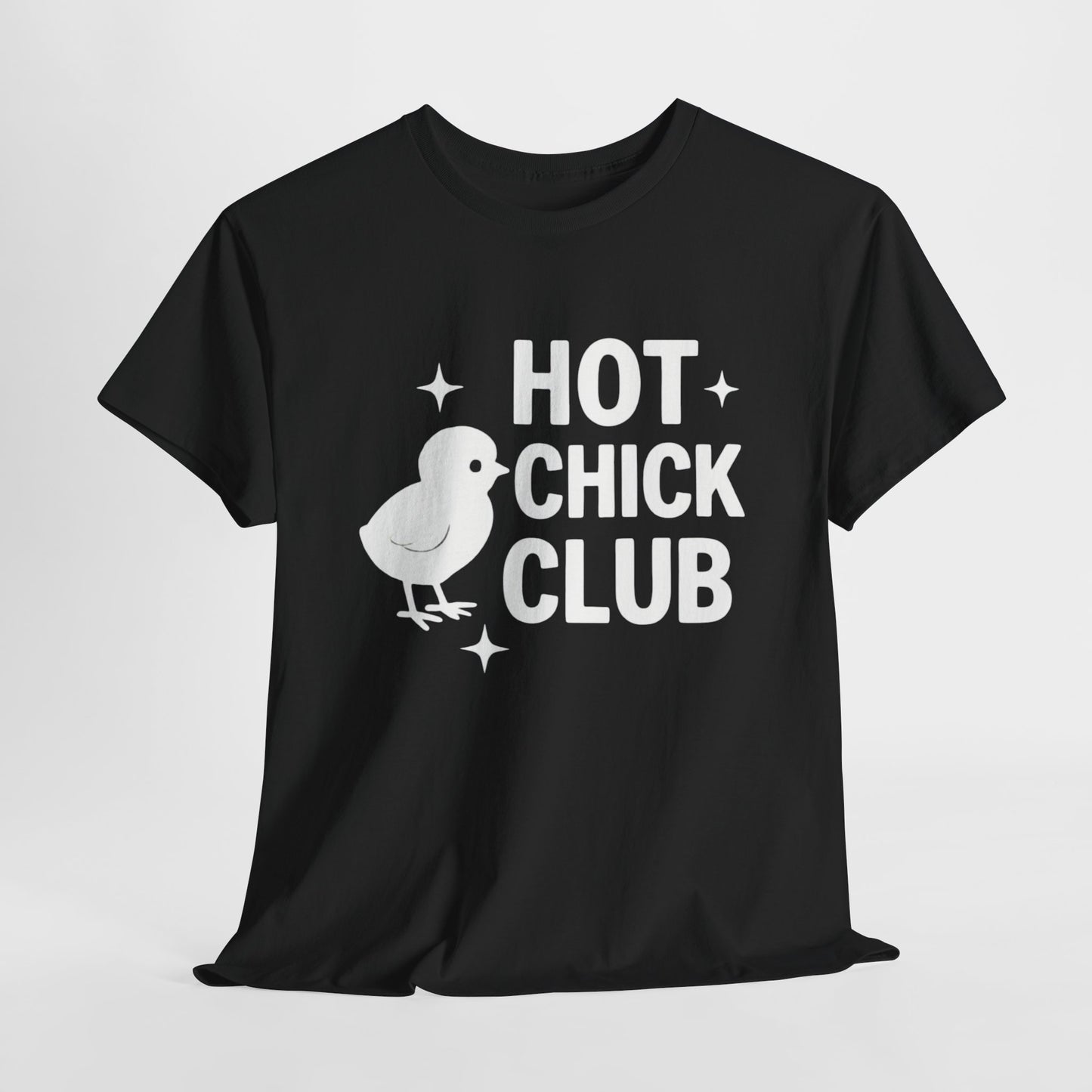 Hot Chick Club Unisex Heavy Cotton Tee, Fun Graphic T-Shirt for Trendy Women, Cute Casualwear, Perfect Gift for Chick Friends, Summer [...]