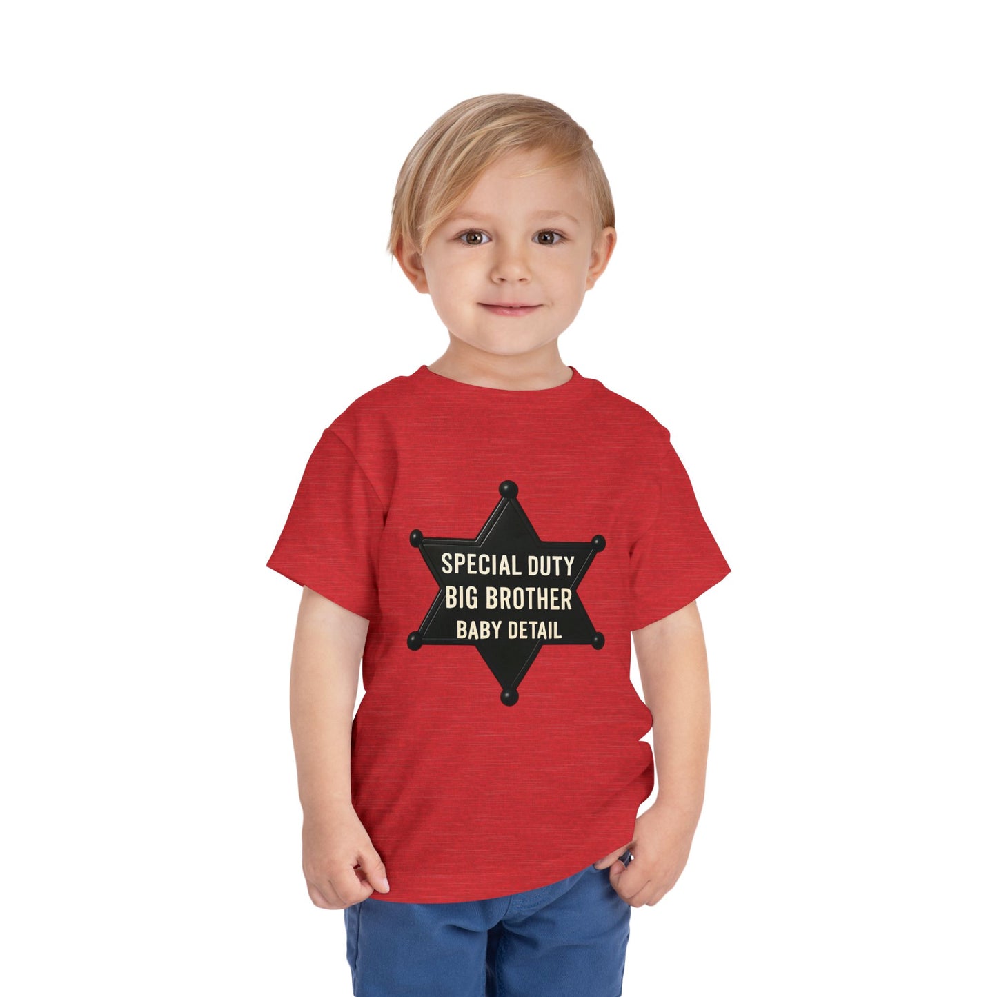 Big Brother Toddler Tee, Special Duty Sheriff Shirt, Kids Birthday Gift, Baby Announcement Outfit, Fun Family Tee