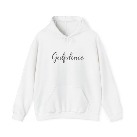 Godfidence Sweatshirt, Cozy Unisex Hoodie, Inspirational Layering Piece, Perfect Gift for Friends, Casual Fashionwear