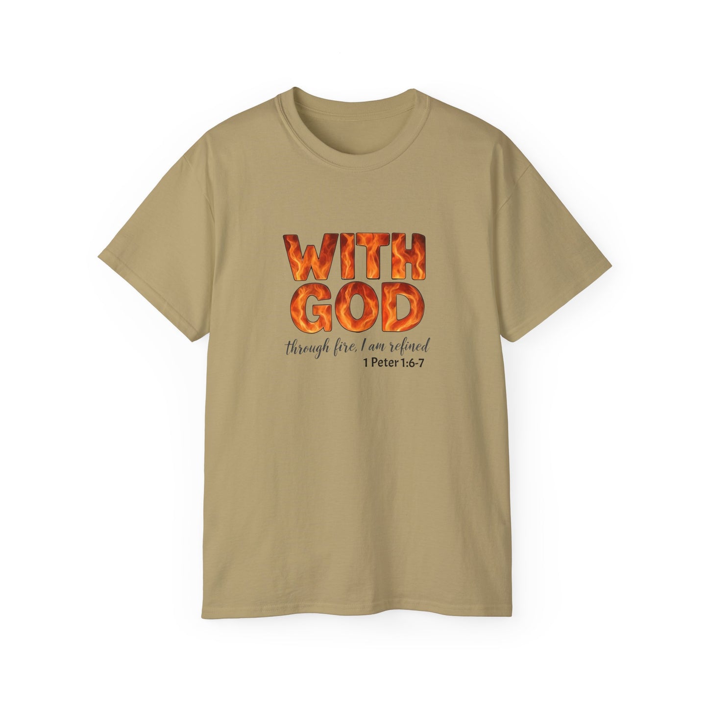 Inspirational T-Shirt, With God, Faith-Based Apparel, Unisex Cotton Tee, Christian Gift, Bible Verse Tee, Casual Wear