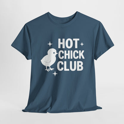 Hot Chick Club Unisex Heavy Cotton Tee, Fun Graphic T-Shirt for Trendy Women, Cute Casualwear, Perfect Gift for Chick Friends, Summer [...]