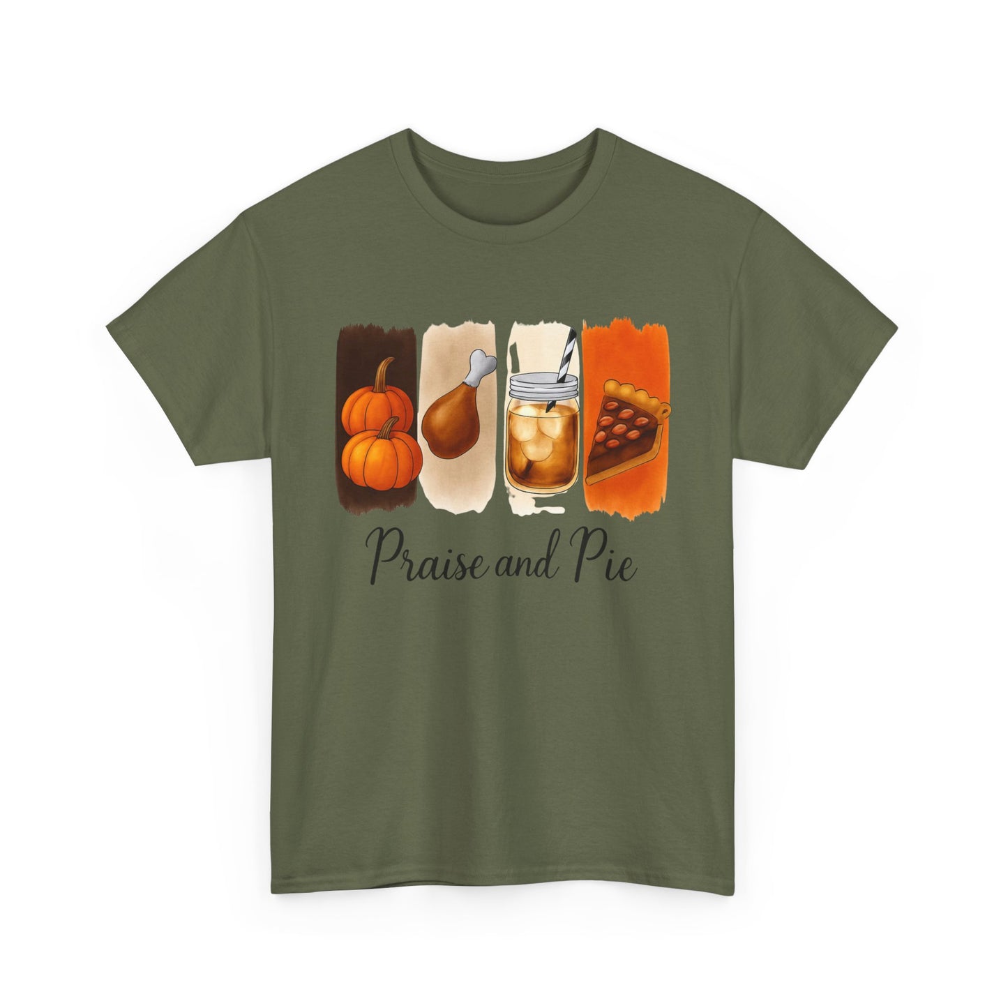 Thanksgiving Vibes Tee, Unisex Heavy Cotton Tee, Fall T-Shirt, Family Gathering Shirt, Seasonal Apparel, Casual Outfit