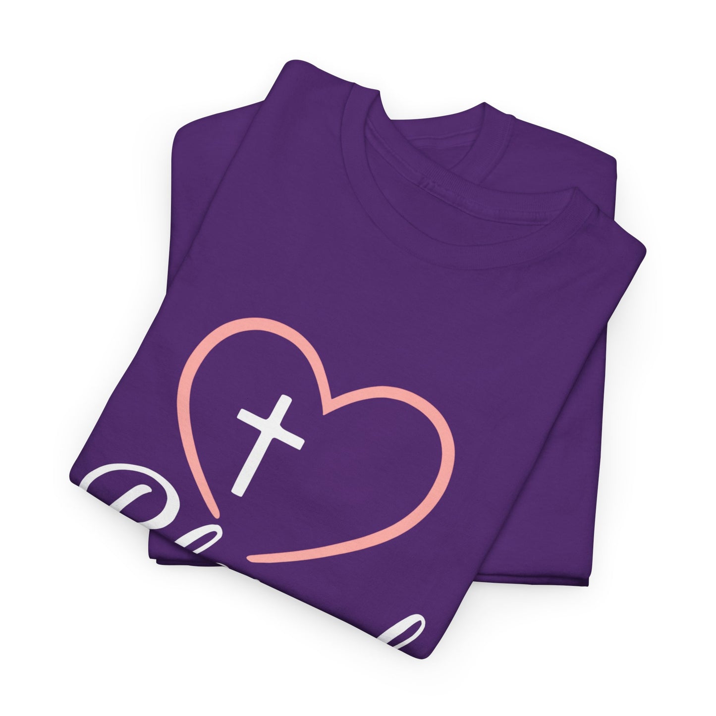 Blessed Unisex Heavy Cotton Tee - Faith T-Shirt, Christian Apparel, Gift for Her, Inspirational Shirt, Everyday Wear