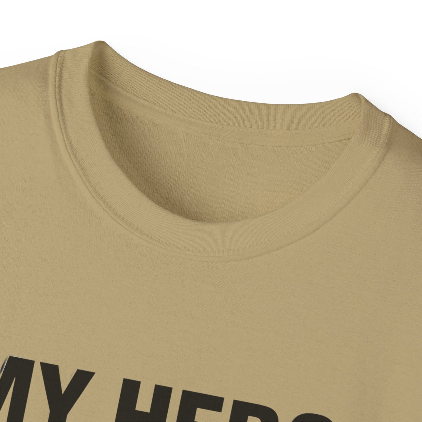 My Hero Walks on Water Tee, Unisex Cotton T-Shirt, Gift for Dad, Father's Day Shirt, Inspirational Quote Tee, Everyday Casual Wear