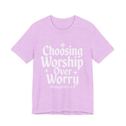 Faith-Inspired Unisex Tee: Choosing Worship Over Worry, Christian Apparel, Inspirational Gift, Spiritual T-Shirt, Everyday Wear, Gift [...]
