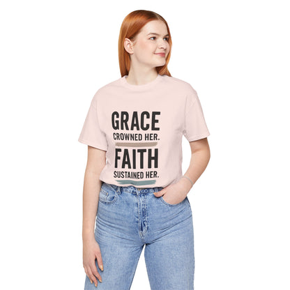 Faith and Grace Inspirational Tee, Bible Verse Shirt, Motivational T-Shirt, Christian Apparel, Religious Gift, Unisex Graphic Tee