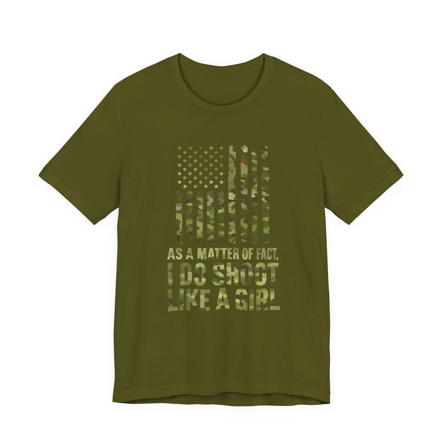 Camo Tee with Empowering Quote, Funny Gift for Women, Outdoor Enthusiast T-Shirt, Shooting Sports Apparel, Unique Casual Wear
